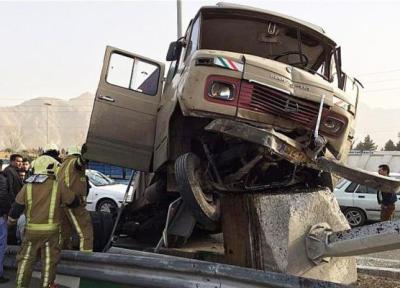 حادثه دیگر برای سربازان ارتش؛ واژگونی خودروی حامل سربازان در نوشهر