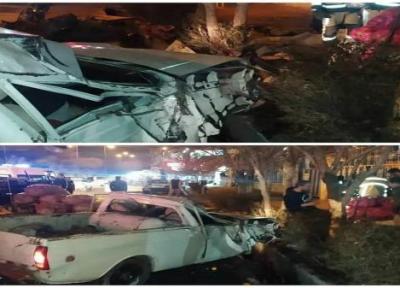 کشته شدن 2 میوه فروش در حادثه رانندگی در قزوین